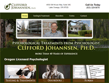 Tablet Screenshot of cliffordjohannsen.com
